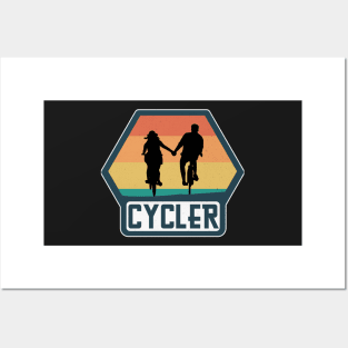 cyclers outdoors Posters and Art